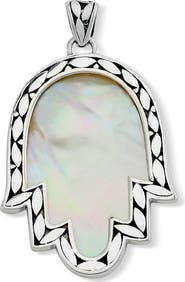 SAMUEL B. Mother of Pearl Hamsa Pendant