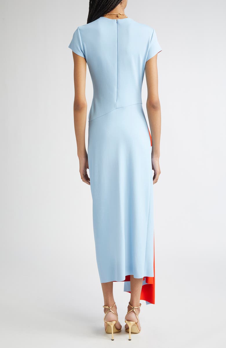 Oscar de la Renta Drape Front Double Face Jersey Dress, Alternate, color,