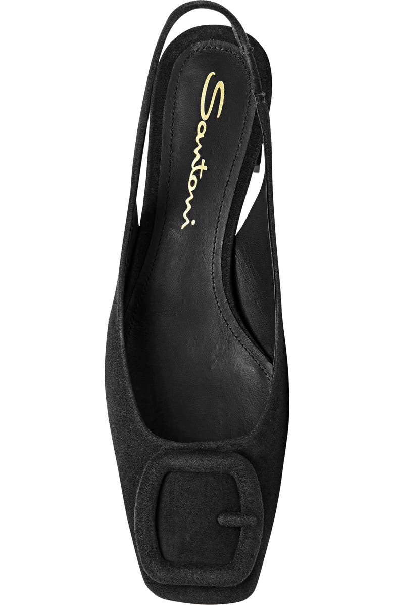 Santoni Women's Lemon Suede Sling Back, Alternate, color,