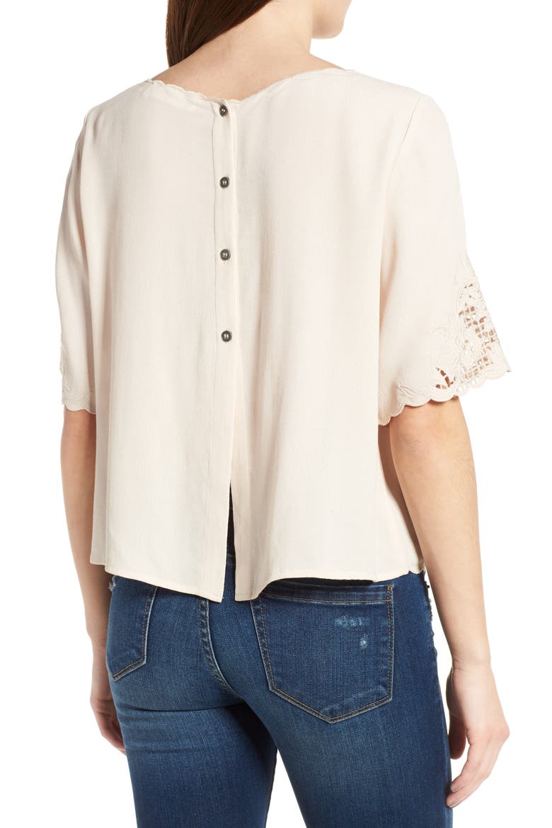 Lilia Crop Top, Alternate, color, ECRU