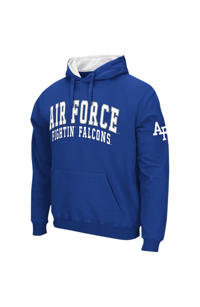COLOSSEUM Men's Colosseum Royal Air Force Falcons Double Arch Pullover Hoodie, Alternate, color, Royal