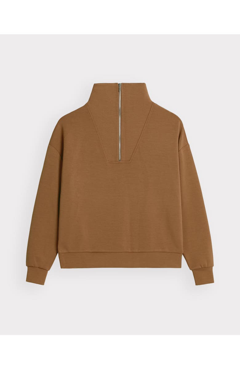 Kettlewell 1/4 Zip Soft Feel Sweatshirt, Alternate, color, Coffee