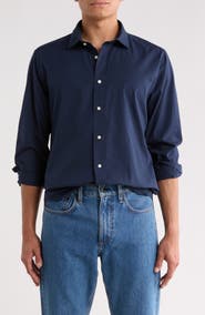 Barbour Throckley Tailored Fit Pin Point Button-Up Shirt