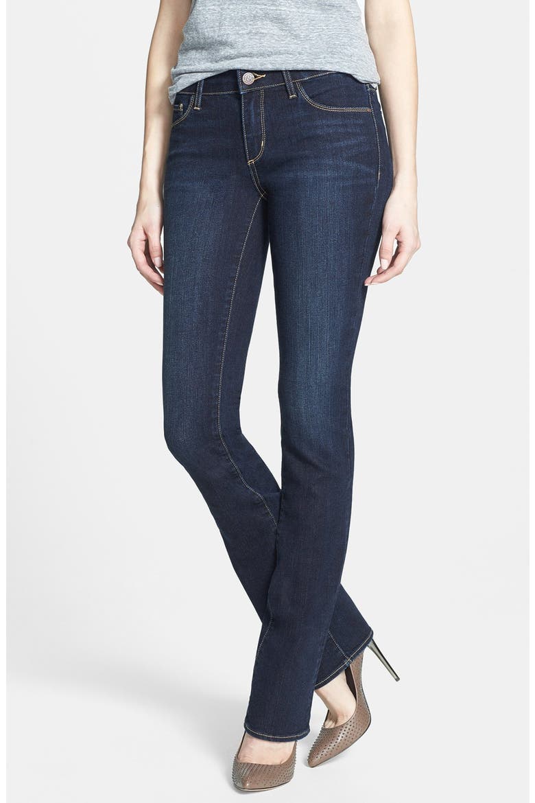 Treasure&Bond Slim Bootcut Jeans, Main, color, DARK WASH