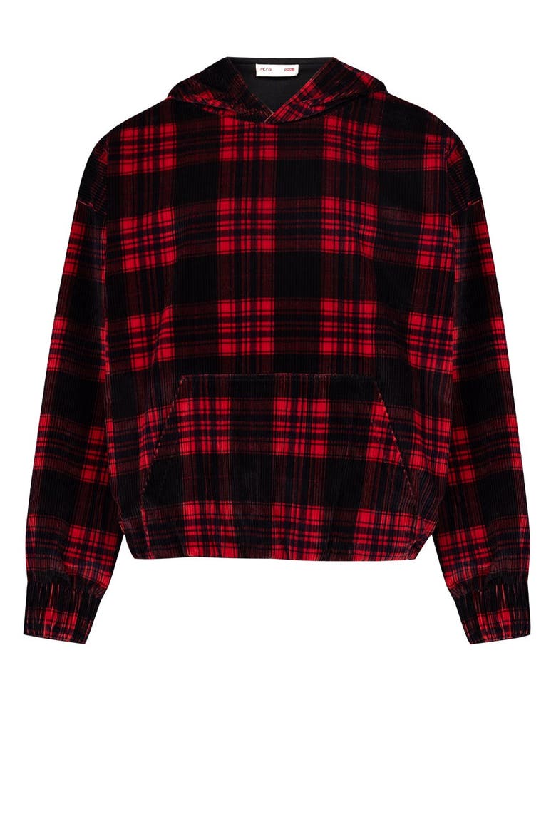 Pure Cotton Your *Itch Plaid Hoody, Alternate, color, Red