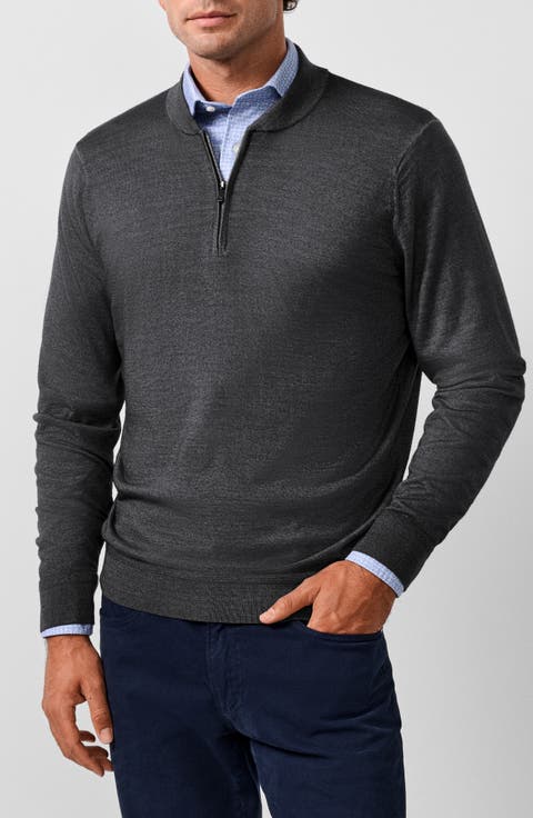 Skipper Merino Blend Quarter Zip Pullover