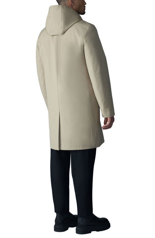 Mackage Mathias 3-in-1 Down Twill Balmacaan Coat In Light Camel