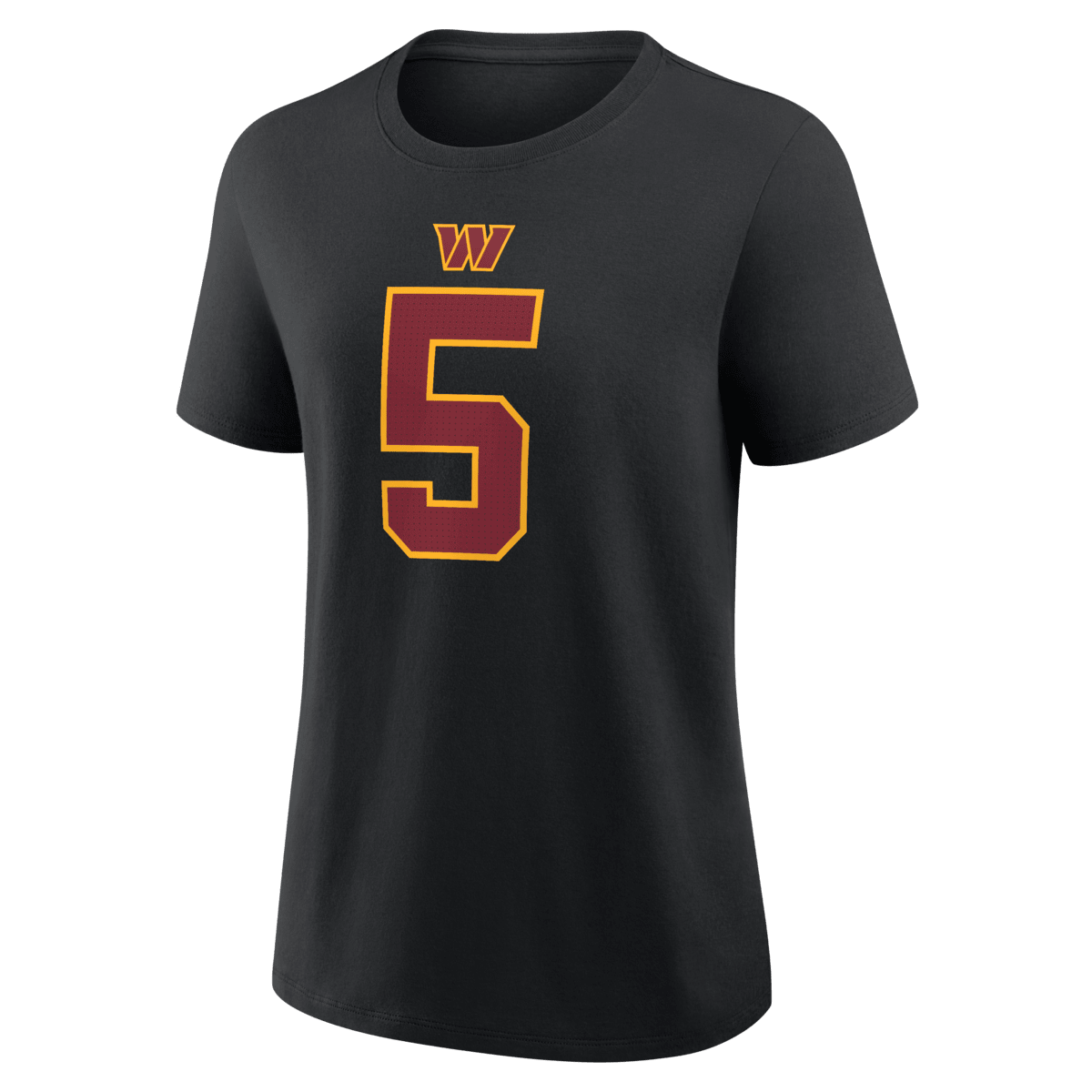 Women's Nike Jayden Daniels Black Washington Commanders  Name & Number T-Shirt - image 2