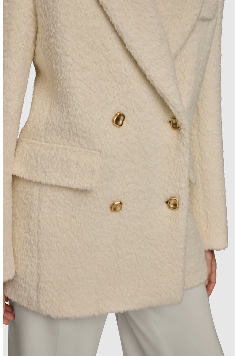 Faux Shearling Wool Blazer, Alternate, color, IVORY