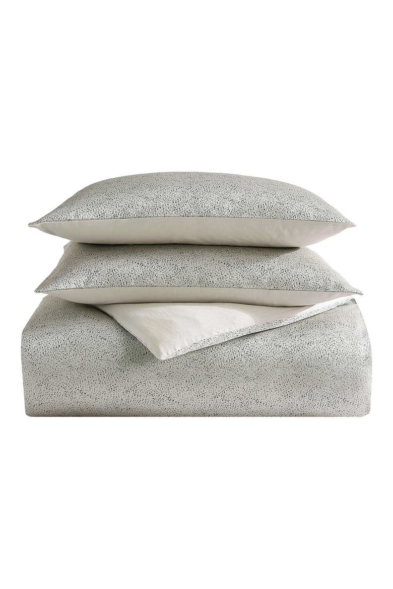 Speckled Stain Weave Duvet Set, Main, color, TAUPE