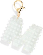 Leith Faux Pearl Initial Bag Charm