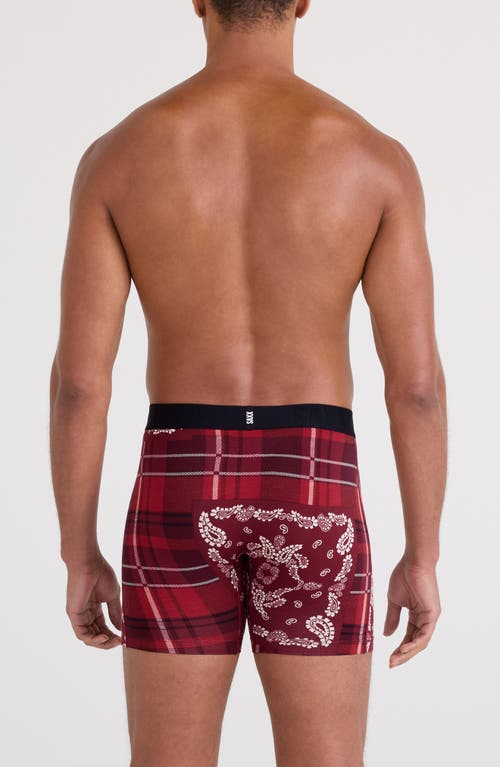 Saxx Droptemp™ Cooling Cotton Boxer Briefs In Red
