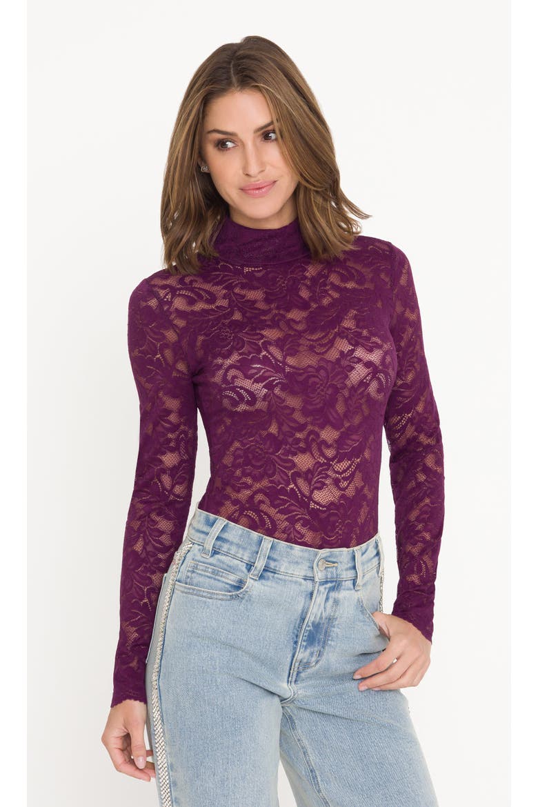 Tyla Lace Top, Alternate, color, Purple