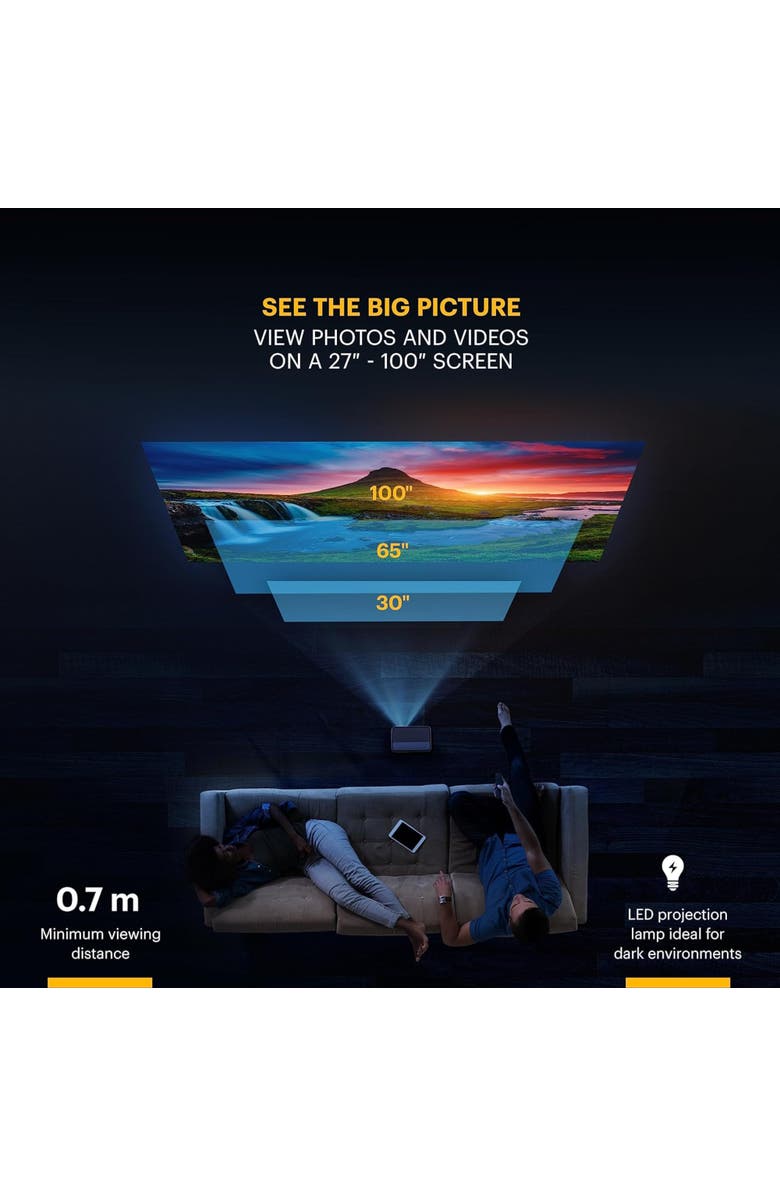 Kodak FLIK X1 Mini Pico Projector, Alternate, color,