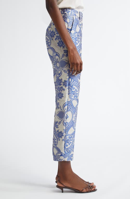 Etro Trouser In Multicolor Blue Base