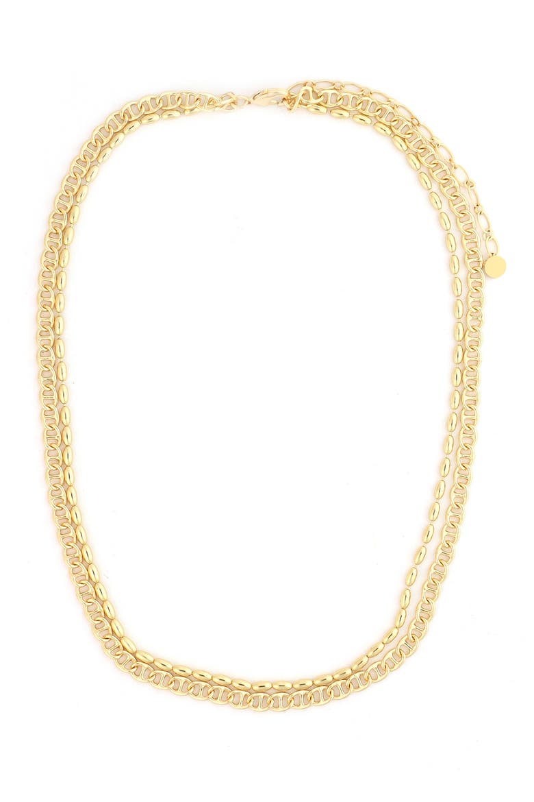 Layered Chain Necklace, Main, color, GOLD