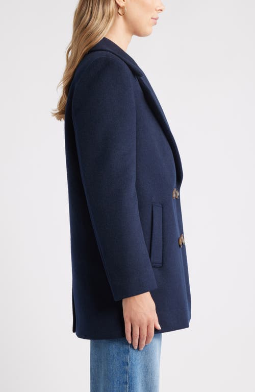 Caslonr Caslon(r) Wool Blend Peacoat In Blue
