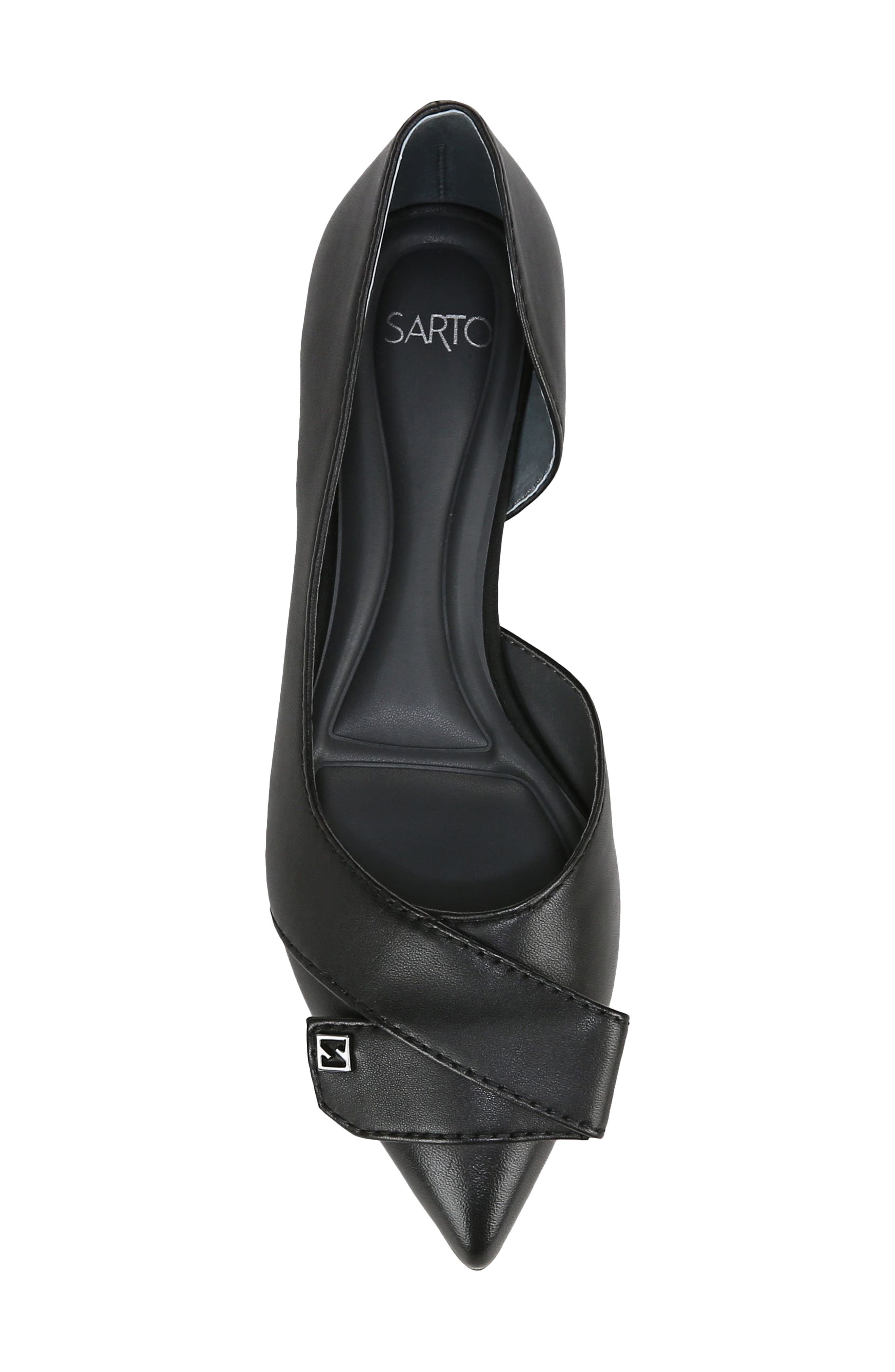 SARTO by Franco Sarto Elisha Half d'Orsay Pointed Toe Flat, Alternate, color, 