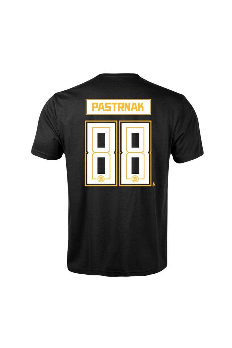 Men's Levelwear David Pastrnak Black Boston Bruins Richmond Player Name & Number T-Shirt, Alternate, color, Black