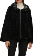 GORSKI Genuine Shearling Zip Hooded Jacket, Rev