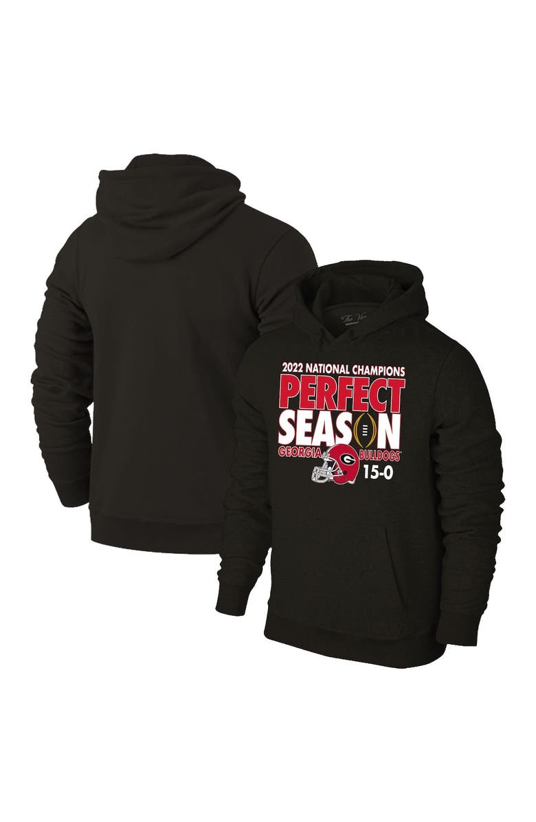 Retro Brand Men's Original Retro Brand Black Georgia Bulldogs College Football Playoff 2022 National Champions Perfect Season Pullover Hoodie, Main, color, 