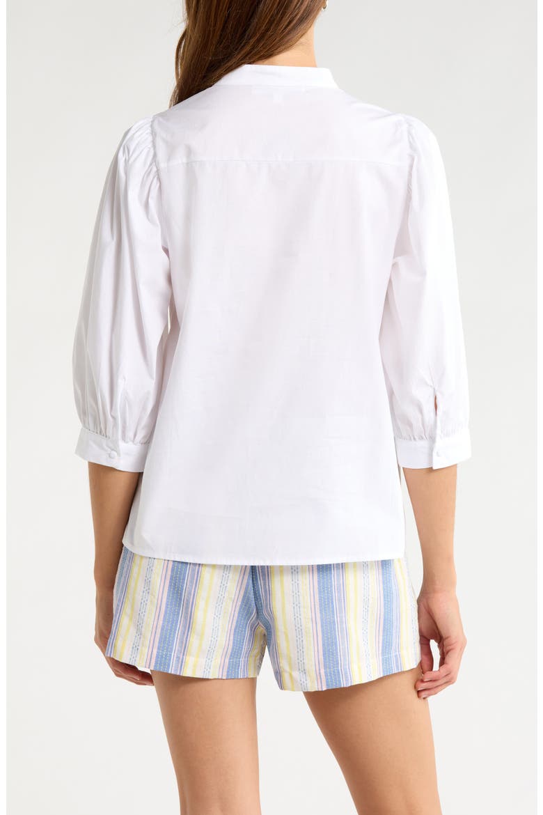 Raveny Puff Shoulder Shirt, Alternate, color, WHITE