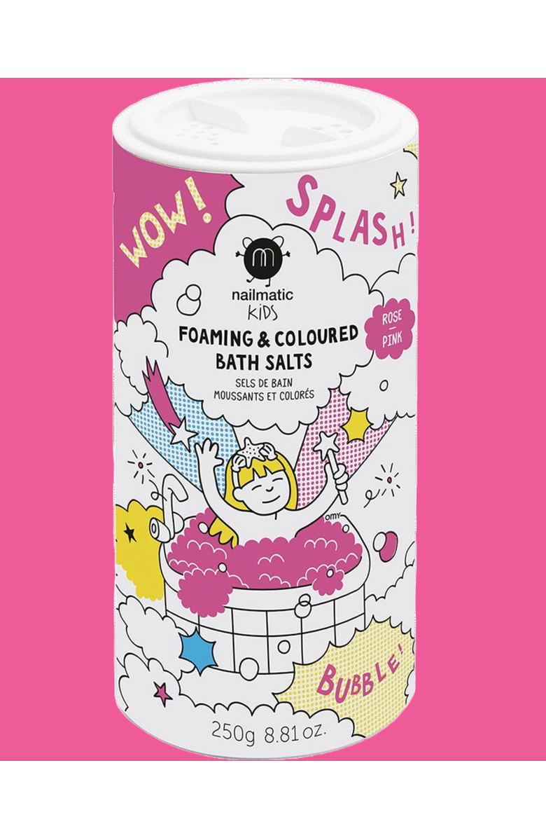nailmatic Foaming Bath Salts For Kids, Alternate, color, Foaming Pink