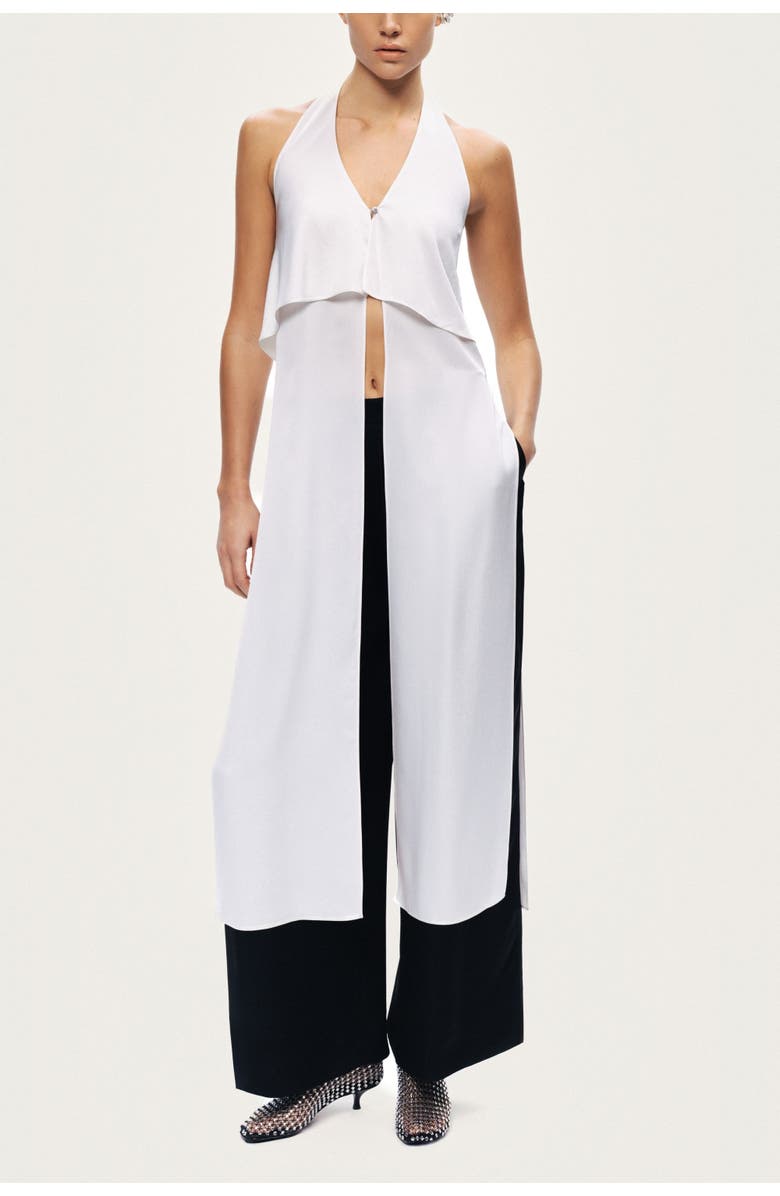 Nocturne Layered Halter Blouse, Main, color, Ivory