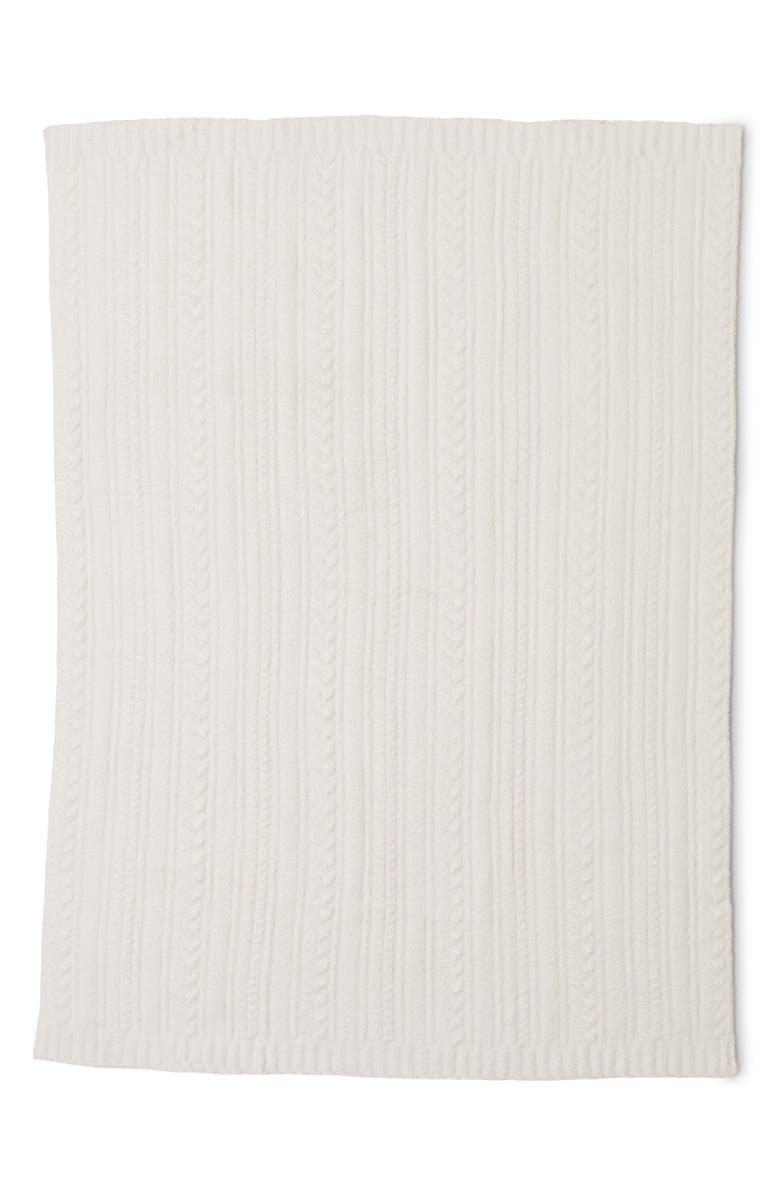 Barefoot Dreams<sup>®</sup> CozyChic<sup>®</sup> Cable Throw Blanket, Alternate, color,