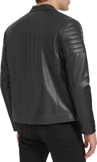 Faux Leather Moto Jacket