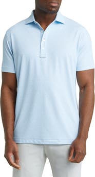 Peter Millar Speakeasy Martini Glass Print Performance Golf Polo