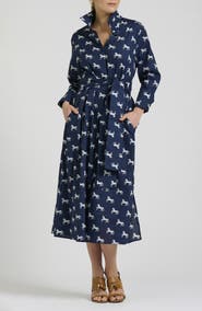 SHIRTY Amelie Print Cotton Shirtdress