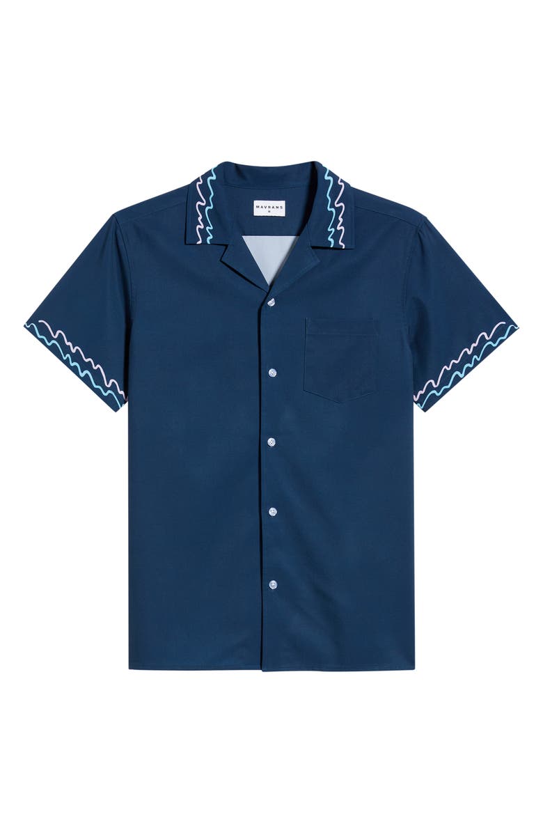 MAVRANS '90s Wave Weekend Camp Shirt, Alternate, color, 