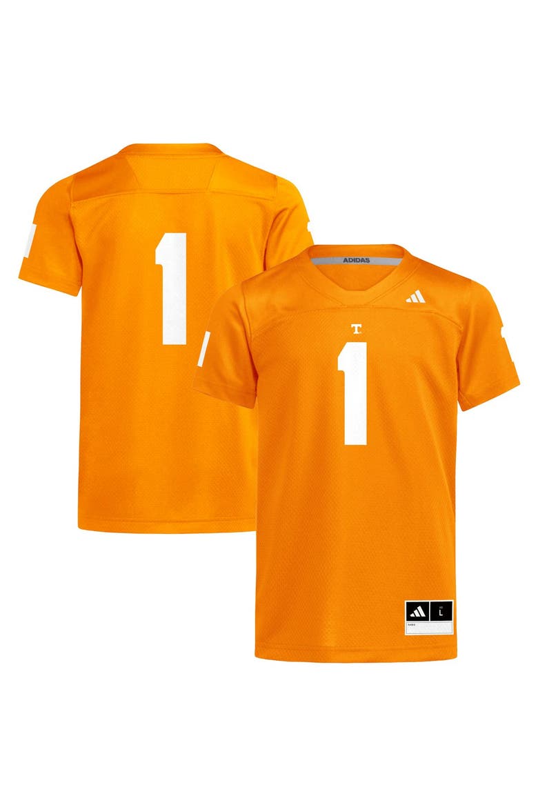 Youth adidas #1 Tennessee Orange Tennessee Volunteers Replica Football Jersey, Main, color, Tennessee Orange