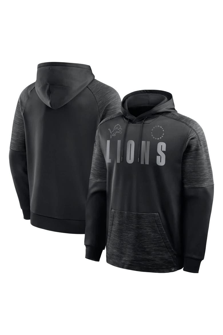Men's Fanatics Black Detroit Lions Chip Shot Pullover Hoodie, Main, color, Black