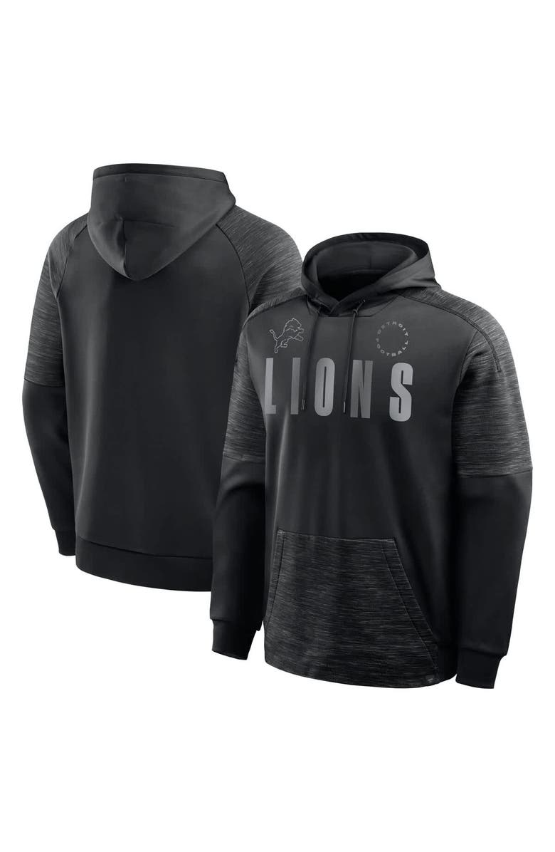 FANATICS Men's Fanatics Black Detroit Lions Chip Shot Pullover Hoodie, Main, color, Black