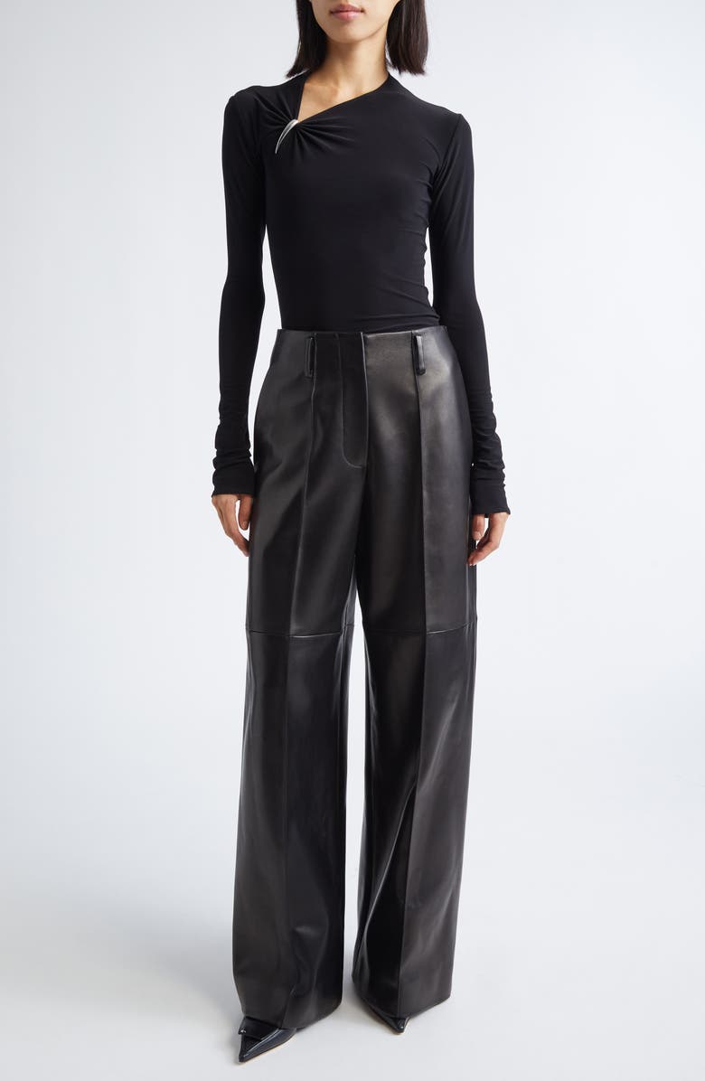 GRACE LING Claw Long Sleeve Jersey Top, Alternate, color, Black