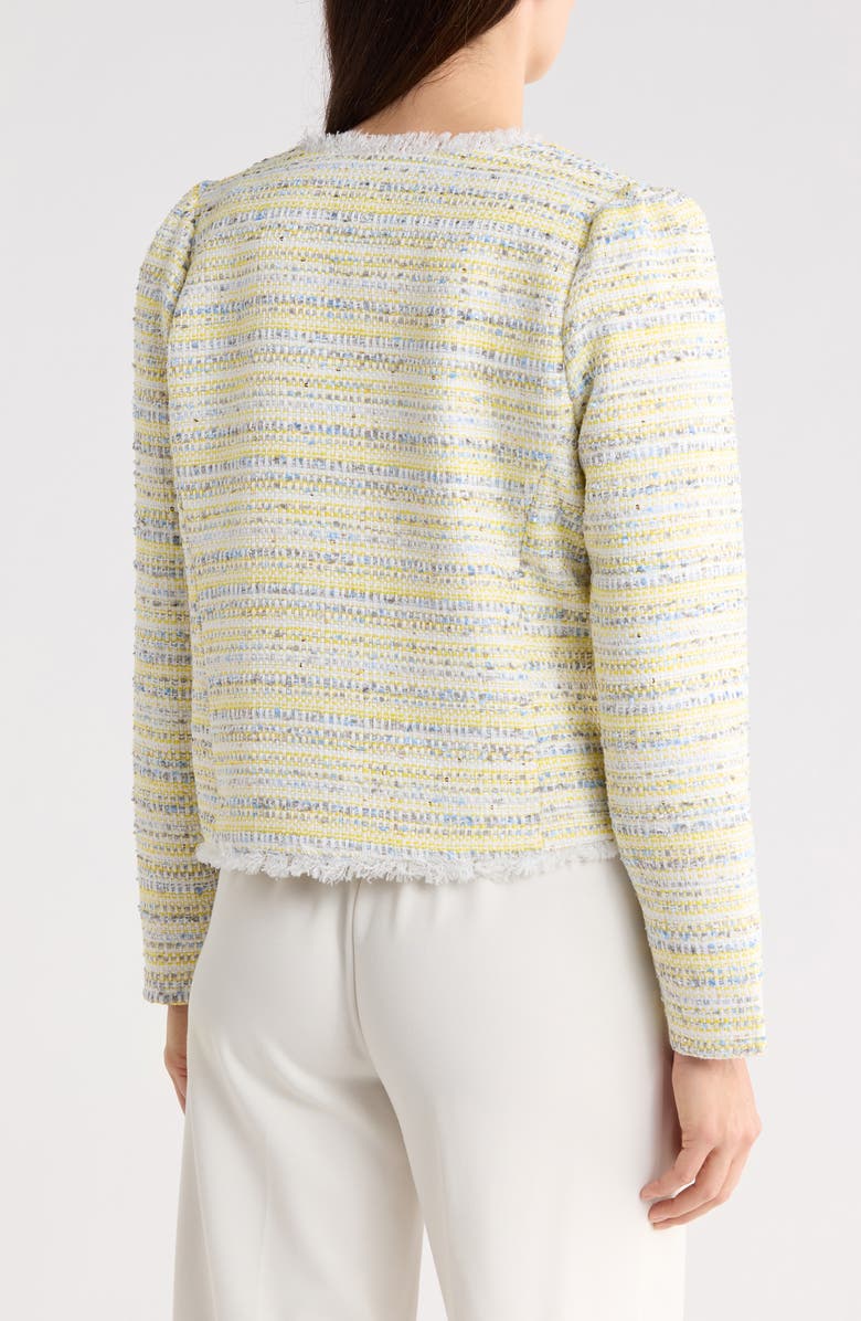 KAY UNGER SPORTSWEAR Tweed Jacket, Alternate, color, Citrus Combo