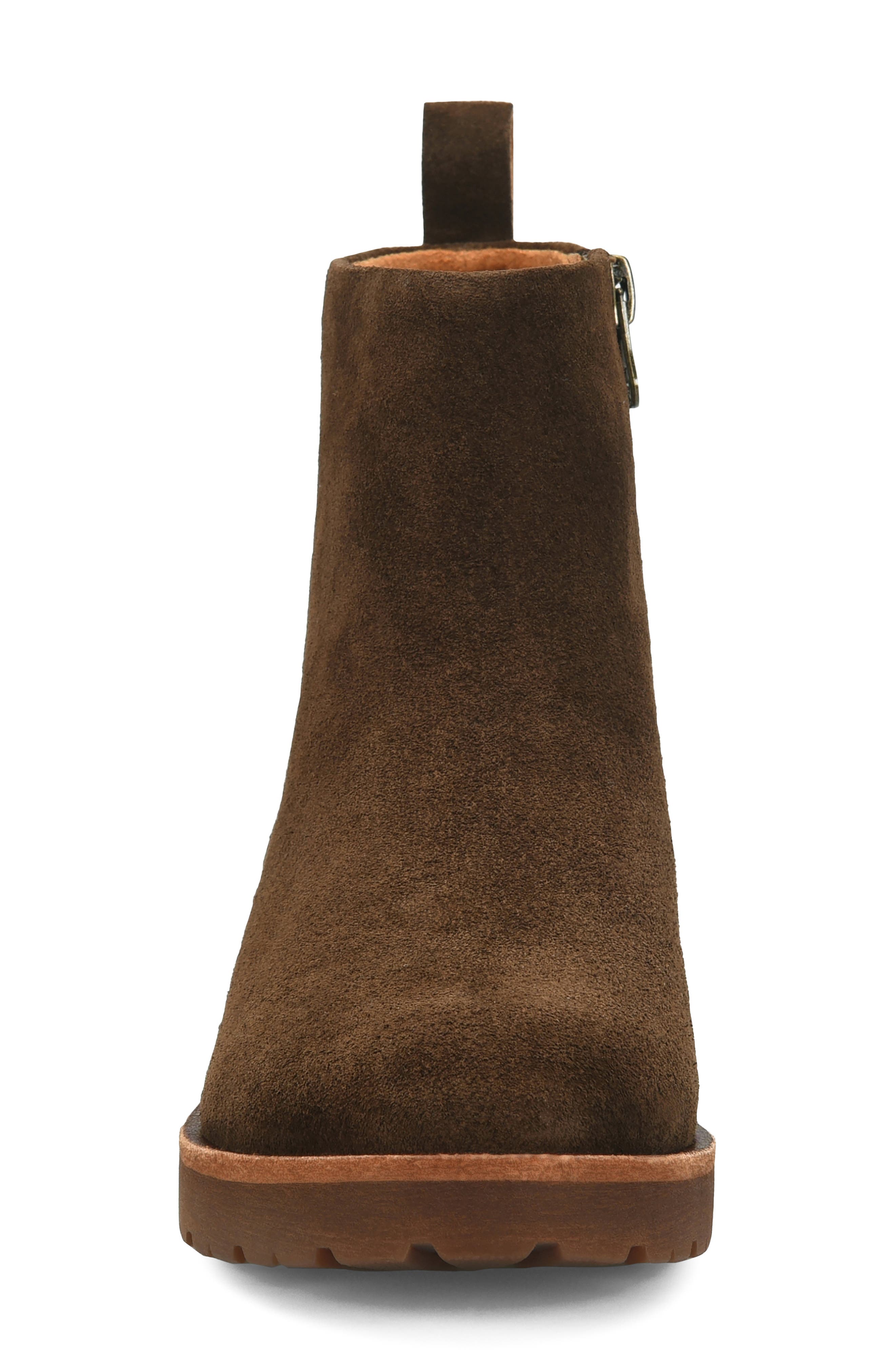 Betheny Bootie, Alternate, color, DARK BROWN SUEDE