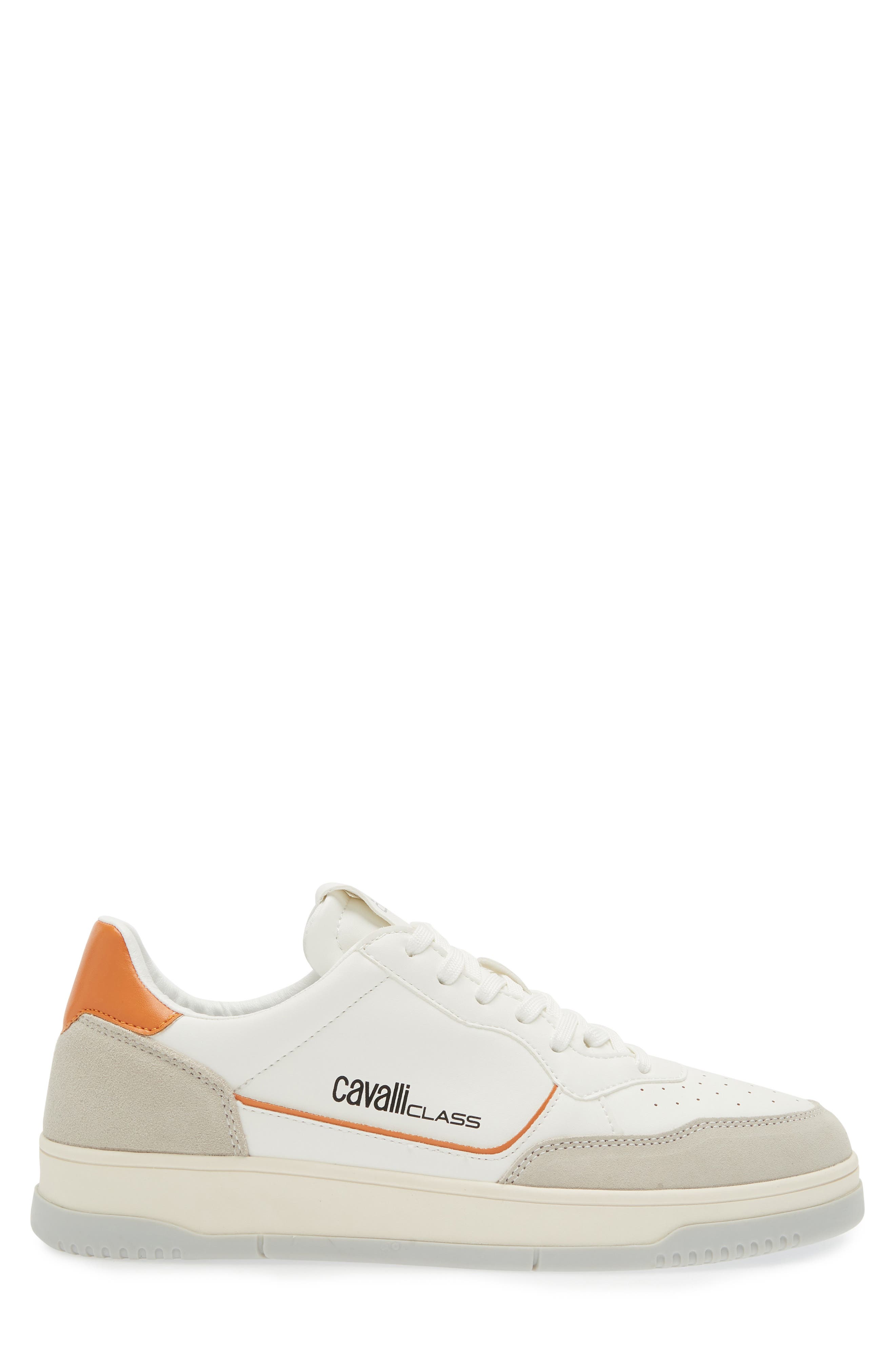 Roberto Cavalli Cavalli Class Low Top Sneaker, Alternate, color, White/ White