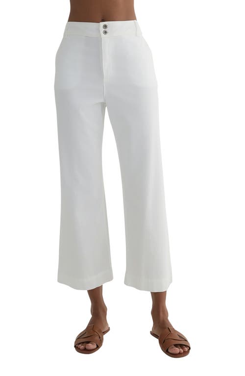 Bella Dahl Saige Wide Leg Crop Pants in White 