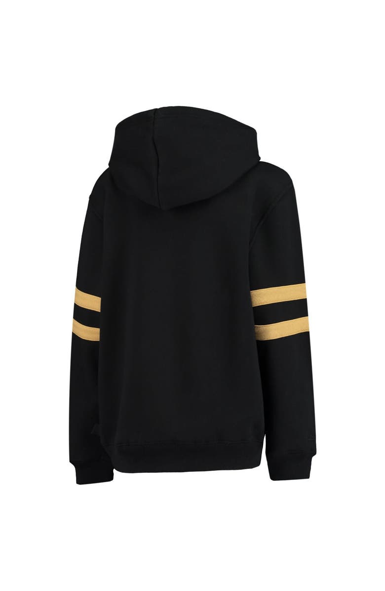 Mitchell & Ness Youth Mitchell & Ness Black New Orleans Saints Big Face Pullover Hoodie, Alternate, color, 