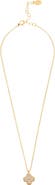 RIVKA FRIEDMAN Pavé Cubic Zirconia Clover Pendant Necklace