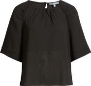 Wit & Wisdom Shirred Bell Sleeve Top