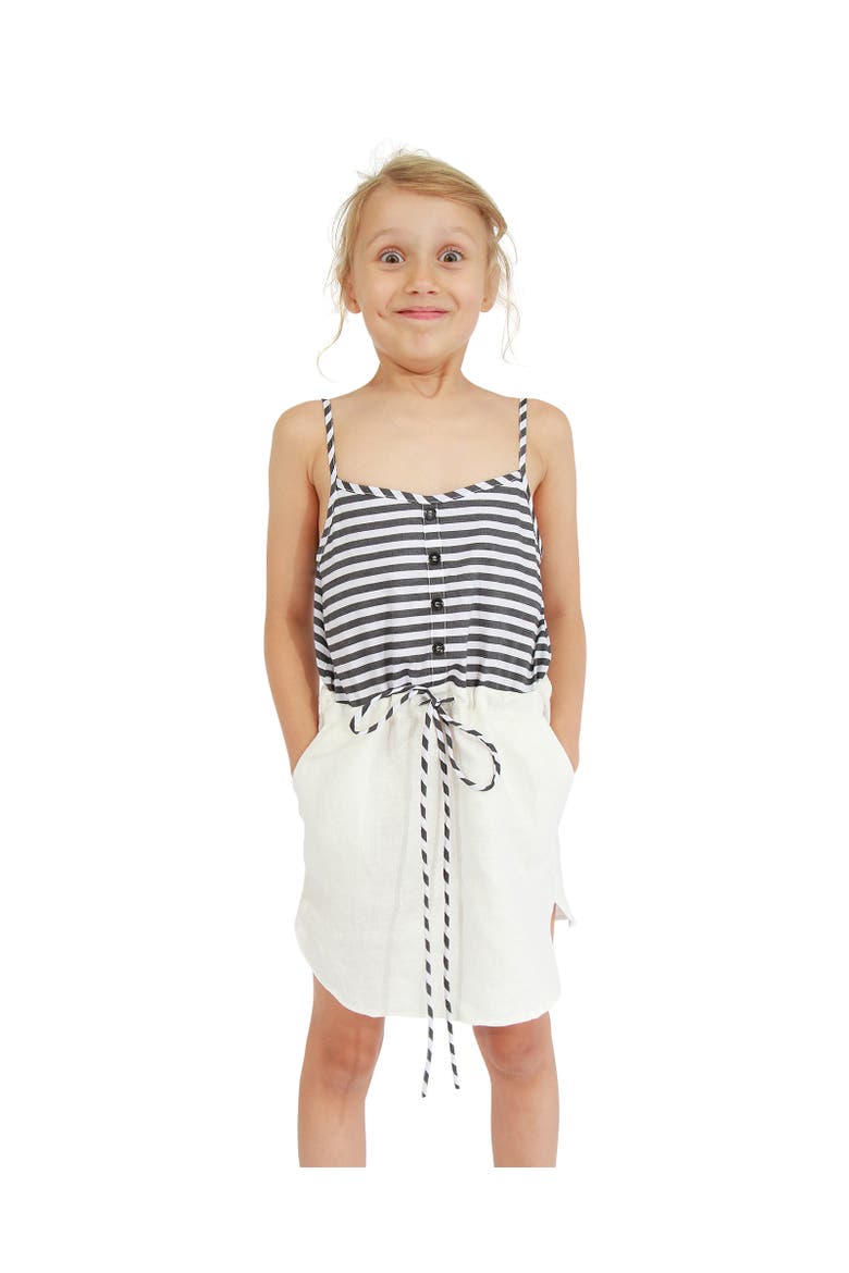 Bright Side Striped Mini Dress, Alternate, color, White