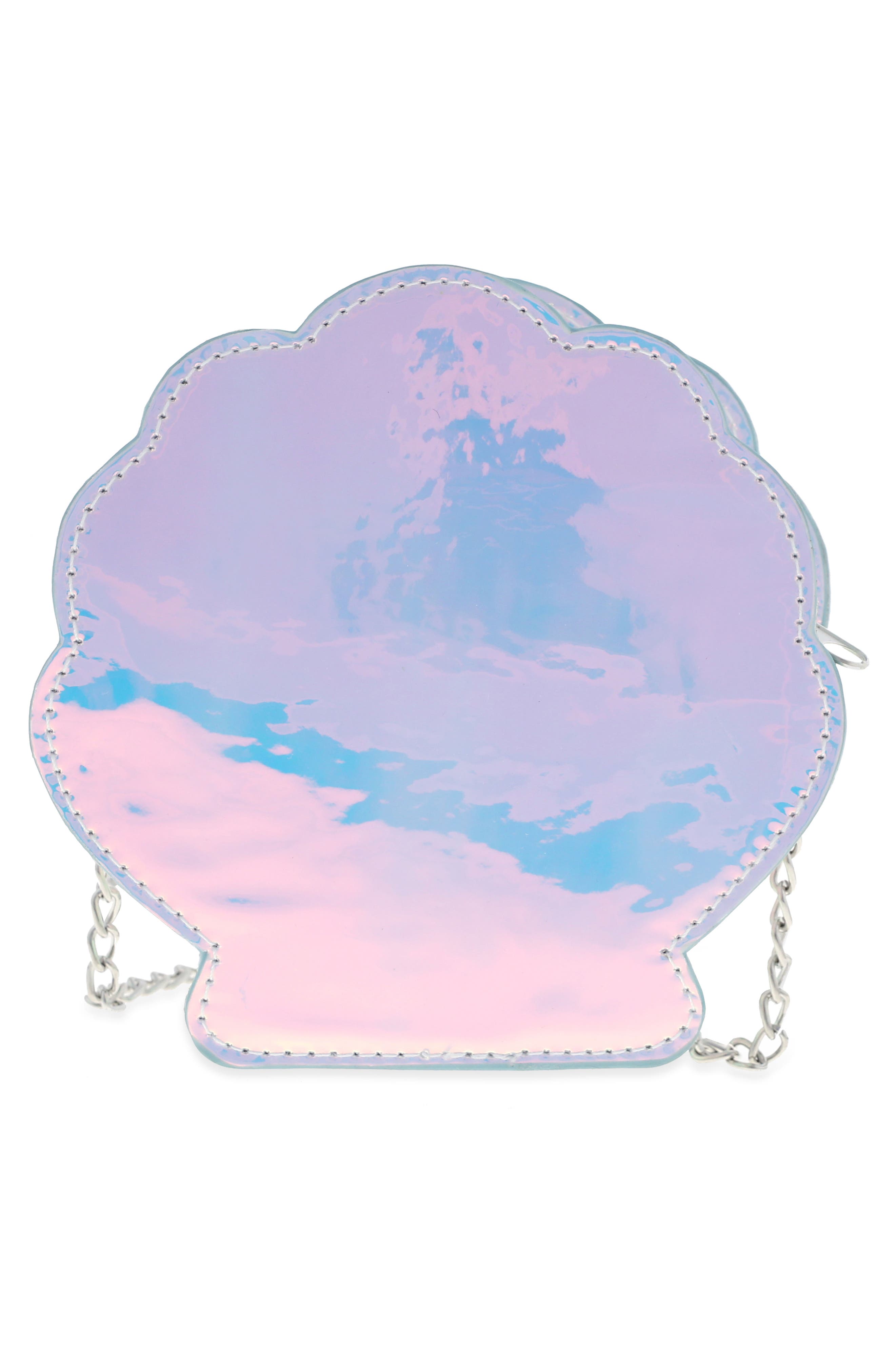 Capelli New York Iridescent Seashell Shoulder Bag, Alternate, color, 