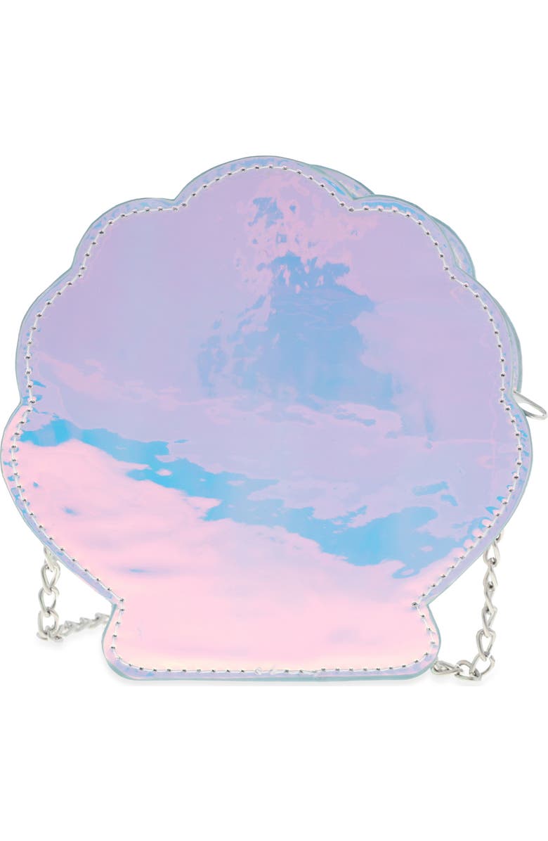 Capelli New York Iridescent Seashell Shoulder Bag, Alternate, color,