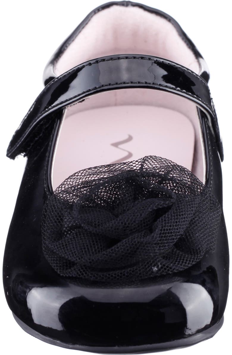 Nina Kids' Bluee Rosette Mary Jane Flat, Alternate, color,