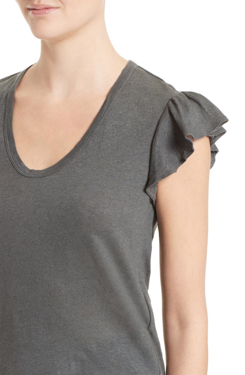 La Vie Rebecca Taylor Washed Texture Jersey Tee, Alternate, color, 