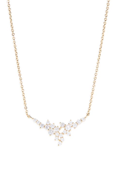 Cluster CZ Necklace